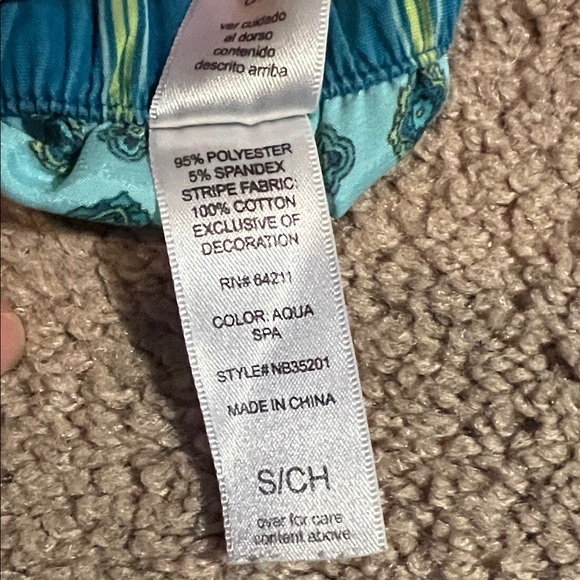 No Boundaries Green and Blue Juniors Sleepwear Set - Picture 3 of 5